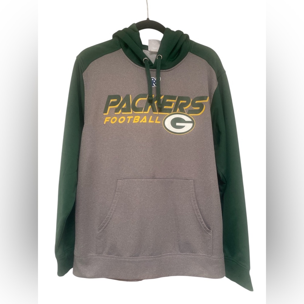 Team Apparel Green and Gray Packers Hoodie GUC S/M